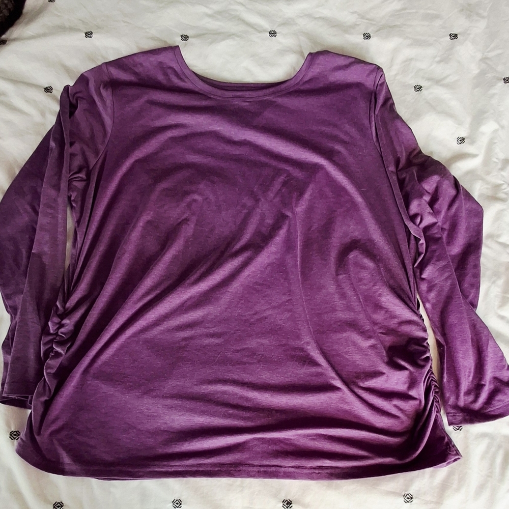 FREE WITH PURCHASE! Tek Gear Women's Rich Purple Long Sleeve Top
